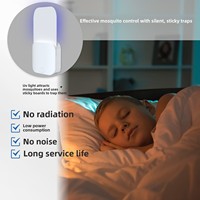 Piège à insectes collant non toxique OEM avec lumière LED UV violette, piège à colle hautement efficace, anti-moustiques domestique à brancher