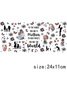 สติ๊กเกอร์<span class=keywords><strong>ห่อ</strong></span>แก้ว LETOP 1 ชิ้น สำหรับงานพิมพ์ DTF UV ขนาด 16 ออนซ์ สำหรับขวดแก้ว สำหรับวันแม่ ขายส่ง - Product Image 5