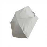 Parapluie de poche compact noir anti-UV, modèle capsule 5 plis, idéal pour la promotion - Meilleure vente