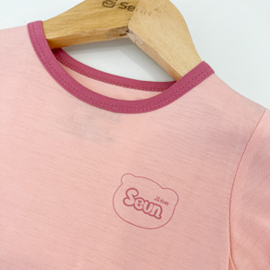 Conjunto de Ropa Infantil con Logotipo Personalizado, Pijama de Algodón Suave para Niños Pequeños con Pantalones Cortos de Cintura Elástica - Product Image 4