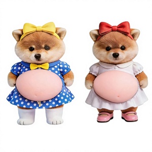 Autocollants 3D en TPR créatifs et moelleux en forme de chat Nyan Nyan, <span class=keywords><strong>ventre</strong></span> rond, anti-stress, cadeaux amusants pour la marque ZIMO, 14 ans et plus, modèle D109-2, unisexe - Product Image 2