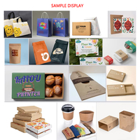 Imprimante numérique industrielle à jet d'encre monopasse - Machine d'impression haute vitesse pour sacs en papier, boîtes à pizza, carton et supports en papier
