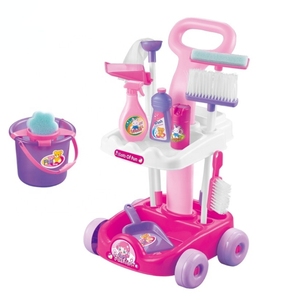 Kit d'entretien ménager amusant en plastique préscolaire pour enfants filles <span class=keywords><strong>chariot</strong></span> <span class=keywords><strong>de</strong></span> nettoyage <span class=keywords><strong>chariot</strong></span> <span class=keywords><strong>de</strong></span> nettoyage pour enfants filles - Product Image 1
