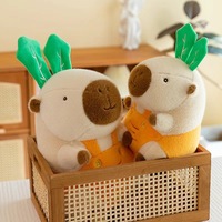 En gros, Poupée en peluche créative super douce Capybara Carotte avec rembourrage en coton PP, Jouet de décoration pour la maison