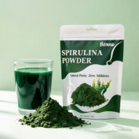 Poudre de spiruline naturelle de qualité alimentaire avec vitamines, supplément en poudre instantanée, marque privée OEM, fourni par l'usine