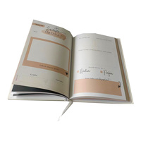Carnet de planification A5 personnalisé 2027-2028, couverture rigide verte, reliure cousue, organisateur de vie, almanach, journal en PU