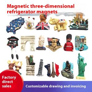 Aimant de réfrigérateur en résine Europe et États-Unis Souvenirs de <span class=keywords><strong>voyage</strong></span> du monde créatif Impression promotionnelle bon marché Aimant de réfrigérateur en Grèce - Product Image 3