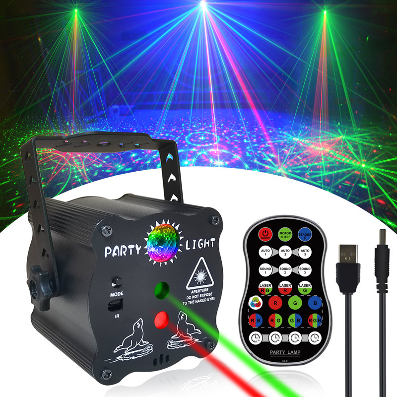 DJ Lights Mini 1W RGB Laser Light for Club Party Wedding Stage Laser Projector