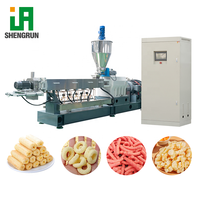Ligne de production de snacks soufflés et de craquelins de riz fourrés en acier inoxydable, usine de production de sandwichs de riz soufflé