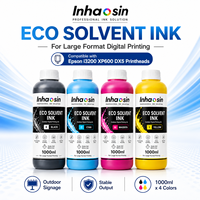 Inhaosin Eco Solvente para CN-ECO-103 1L CMYK para Impresión de Etiquetas y Pegatinas de Advertencia para Equipos I3200/I1600/XP600/DX5/DX7