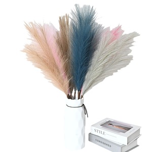 Decorazione Effetto Fuochi d'Artificio per Matrimoni, Casa e Negozi: Erba della Pampa Artificiale con Piume Soffici Rosa Muhly - Product Image 5