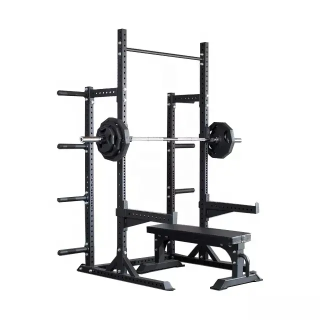 KKFIT Custom High Density Strength Power Rack Gym Fitness Equipment Machine Half Squat Rack