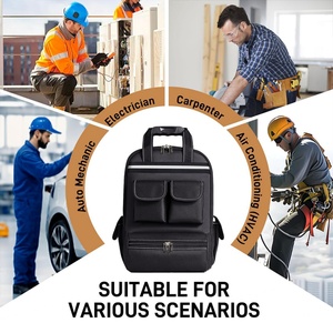 WaterProof Tool Backpack With Padded Shoulder Strap Tool Bag With Open Wide Design Durable Tools Backpack With Multiple Pockets - Product Image 5