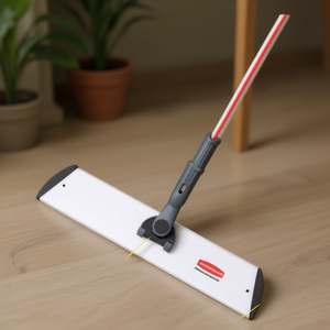 Manico per scopa in alluminio da 120 cm con attacco in velcro per la pulizia dei pavimenti - Product Image 3