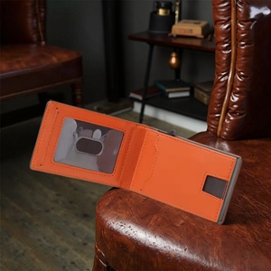 For Boshiho Vintage Metal <b>RFID</b> Blocking Pop-up Card Holder Bifold <b>Wallet</b> with Short Length Money Cards Great Gift for Men - Product Image 4