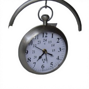 Modern Nautical Desk <b>Clock</b> Victoria London Design Antique Brass <b>Mechanical</b> Movement Hourly Chiming Decor Featuring Angel Craft - Product Image 1