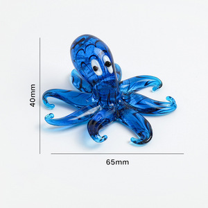 Décoration d'intérieur, décoration <span class=keywords><strong>de</strong></span> bureau, cadeau, décoration d'aquarium, figurine d'octopus en verre artisanal <span class=keywords><strong>de</strong></span> Murano - Product Image 5