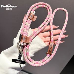 Llavero ajustable con estampado Vintage para teléfono, cordón de hombro firme para montañismo al aire libre, antipérdida, duradero, redondo de gama alta - Product Image 2