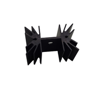 Radiateur en aluminium 6063 anodisé noir, forgé à froid, extrudé, TO-220, pour diode, tube, transistor, semi-conducteur