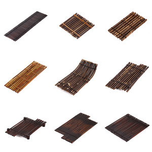 Anji Handmade Bamboo <b>Tea</b> Tray Japanese Style Flat Bamboo Mat For <b>Tea</b> <b>Set</b> Accessories Bamboo Crafts - Product Image 5
