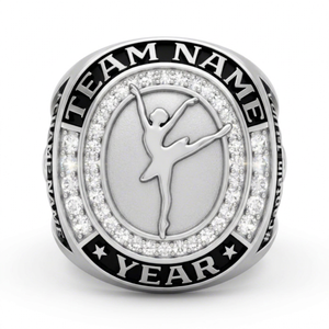 factory sale Custom Hiphop Dance Drill Team Championship <b>Ring</b> 925 Sterling Silver OEM ODM Wholesale Manufacturer - Product Image 1