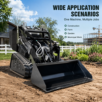 Chargeuse compacte à chenilles FULCORE à moteur essence EPA, puissante, pour travaux agricoles, de cour et de construction
