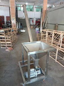 JD SS304 vidalı konveyör tozu tozu konveyör dikey vida konveyör vidalı konveyör makinesi için toz - Product Image 2