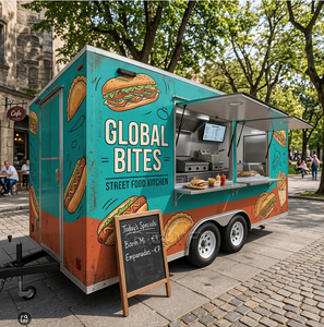 Portable Crepe Premium Ice Cream Food Truck CE Certified <b>Concession</b> <b>Trailer</b> - Product Image 1
