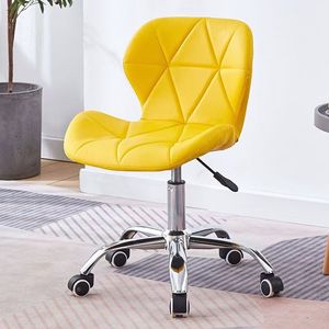 Chaise de bar moderne de luxe avec siège en cuir réglable en hauteur, pieds en acier, personnalisable, mobilier d'usine pour la maison, le bureau ou le salon - Product Image 5