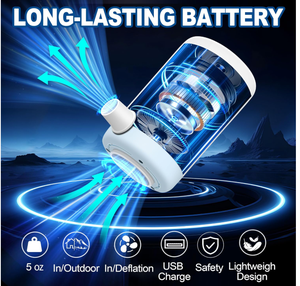 Bomba inflable para acampar al aire libre Bolsa de almacenamiento al vacío y anillo de natación Colchón de aire Bomba inflable Conjunto de accesorios - Product Image 5