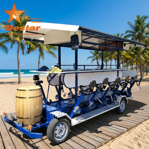 Vélo de ville Bestar à 3 vitesses avec cadre en acier, freins à disque hydrauliques, fourche à suspension et roues robustes – Idéal pour les sorties festives et les soirées brassicoles - Product Image 2