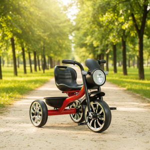 Safe Kids Trike Diseño 3 en 1 con faros LED Espejo retrovisor Música educativa y ruedas antideslizantes <span class=keywords><strong>Triciclo</strong></span> para niños - Product Image 4