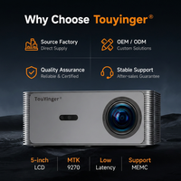 Projecteur LCD Touyinger Q13 Game 5'' prenant en charge la vidéo 4K, chipset MTK9270, projecteur intelligent pour la maison, contraste élevé, home cinéma