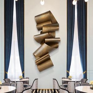 <span class=keywords><strong>Art</strong></span> Deco muro di metallo sculture <span class=keywords><strong>Creative</strong></span> decorazione d'interni appendere ornamenti per soggiorno sfondo elegante pendente arte della parete - Product Image 1