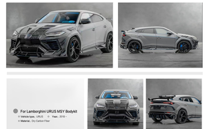 Pour <span class=keywords><strong>Lamborghini</strong></span> <span class=keywords><strong>Urus</strong></span> 2018-2024 Kit de Mise à Niveau <span class=keywords><strong>Mansory</strong></span> Modèle de Génération 2e Carrosserie Comprenant Pare-chocs Avant et Arrière et Jupes Latérales - Product Image 2