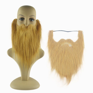 Barbe <span class=keywords><strong>de</strong></span> Père Noël pour spectacle <span class=keywords><strong>de</strong></span> fête d'Halloween, simulation <span class=keywords><strong>de</strong></span> <span class=keywords><strong>moustache</strong></span>, barbe <span class=keywords><strong>de</strong></span> pirate à barbe <span class=keywords><strong>de</strong></span> chevreuil grande taille pour accessoires <span class=keywords><strong>de</strong></span> fête - Product Image 3