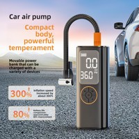 Compresseur d'air électrique rechargeable portable ABS 4500mAh pour pneus de voiture, matelas, 150PSI, mini gonfleur, affichage numérique automatique