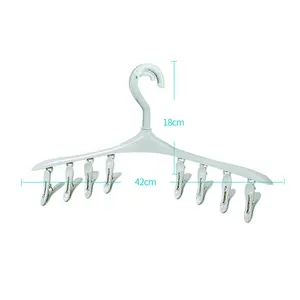 Multifunctional Clothing Storage Holders Drying Rack Underwear Socks Wholesale Plastic Hangers For Cloths With Clips