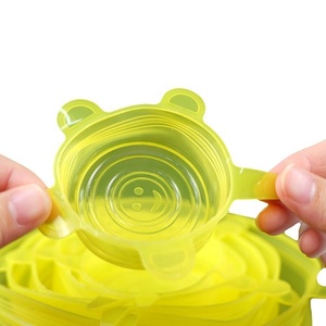 Tapas elásticas de silicona populares de 6 uds., tapa Universal de silicona para envolver alimentos, tapa de olla, cubierta de silicona, sartén, accesorios de cocina - Product Image 3