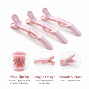 Pinzas <span class=keywords><strong>de</strong></span> <span class=keywords><strong>Pelo</strong></span> con Logotipo Personalizado, Pinzas <span class=keywords><strong>de</strong></span> Estilismo <span class=keywords><strong>de</strong></span> Salón con Resorte Metálico para Cortar, Teñir y Secar con Secador - Product Image 3