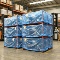 Sac de protection en plastique PE robuste OEM ODM VCI pour palettes, imperméable et anti-poussière, pour le stockage et la protection des marchandises en entrepôt