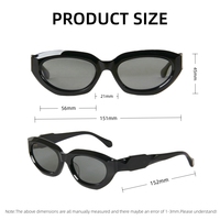 Nouvelles lunettes de soleil tendance œil de chat - Lunettes polarisées en acétate de haute qualité, confortables, monture intégrale, protection UV, décontractées pour hommes et femmes