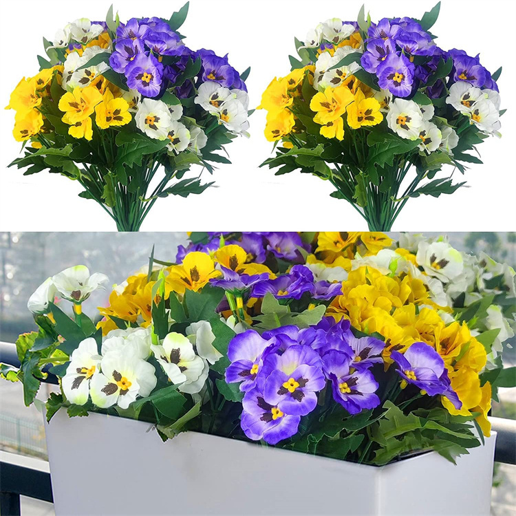 Künstliche Blumen Stiefmütterchen Kleine Wildblumen Gänseblümchen Kunstblumen Lila Plastikblumen für Zuhause Hochzeit Küche Garten Tischdekoration| Alibaba.com