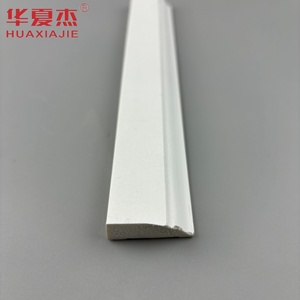 Moderno 12ft Blanco Pequeño PVC Zócalo A prueba de humedad <span class=keywords><strong>Colonial</strong></span> Stop Diseño de vinilo contemporáneo - Product Image 3