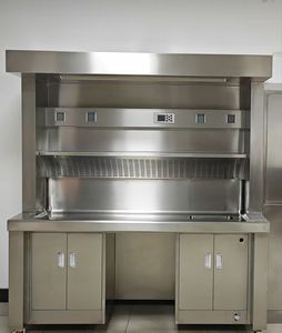 Mesa de Disección y Muestreo Moderna de Acero Inoxidable para Hospital, Escuela y Laboratorio, con 2 Cajones - Muebles de Laboratorio de Grado Comercial - Product Image 1