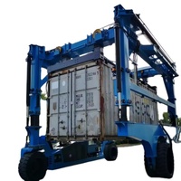 La Chine Fabrication 80ton Straddle Crane Pneu en caoutchouc Conteneur Portique Grue
