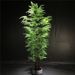 Usine <span class=keywords><strong>en</strong></span> gros pas cher prix <span class=keywords><strong>en</strong></span> <span class=keywords><strong>pot</strong></span> fausse verdure feuilles artificielle fougère plante fausse fougère <span class=keywords><strong>en</strong></span> plastique pour jardin décoration de la maison - Product Image 5