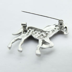 Broches de aleación de caballo de cristal para hombre, accesorios de traje de Pin de Animal Vintage Unisex, regalo de Feliz Año Nuevo 2026 - Product Image 5