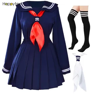 日本の制服スカートスーツクラシックデザインアニメ服コスプレ女の子用高品質低MOQパーティー用