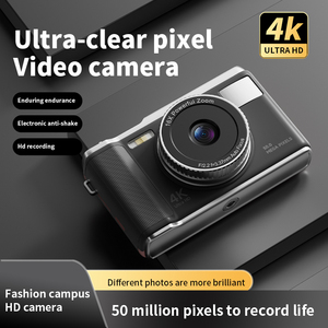 กล้อง Yuniq 2025 รุ่นใหม่ ขนาด 2.83 นิ้ว 4K HD โฟกัสอัตโนมัติ ซูมดิจิตอล 16 เท่า 50MP ชาร์จผ่านพอร์ต Type-C สไตล์วินเทจ สำหรับวัยรุ่น นักเรียน กล้องดิจิตอล X8 รุ่นที่ 4 - Product Image 5